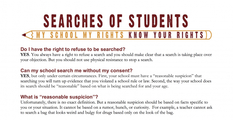 searches of students
