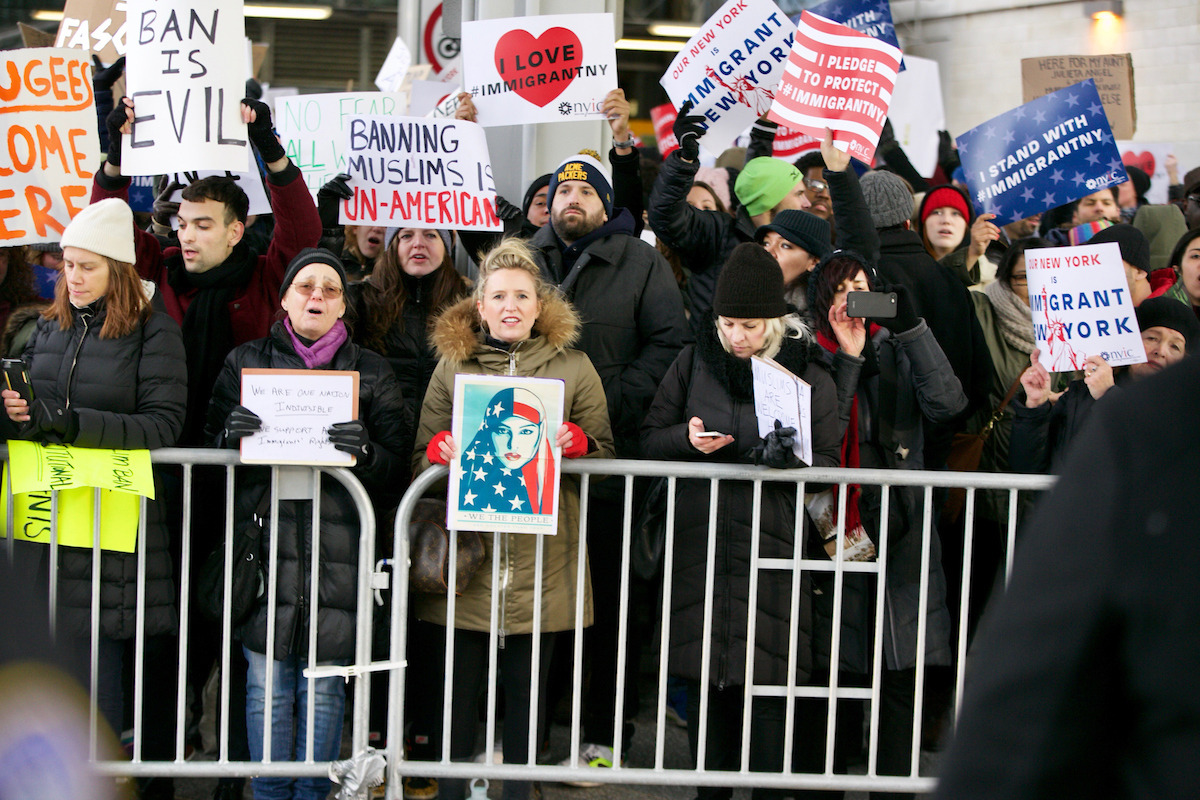 airport protest