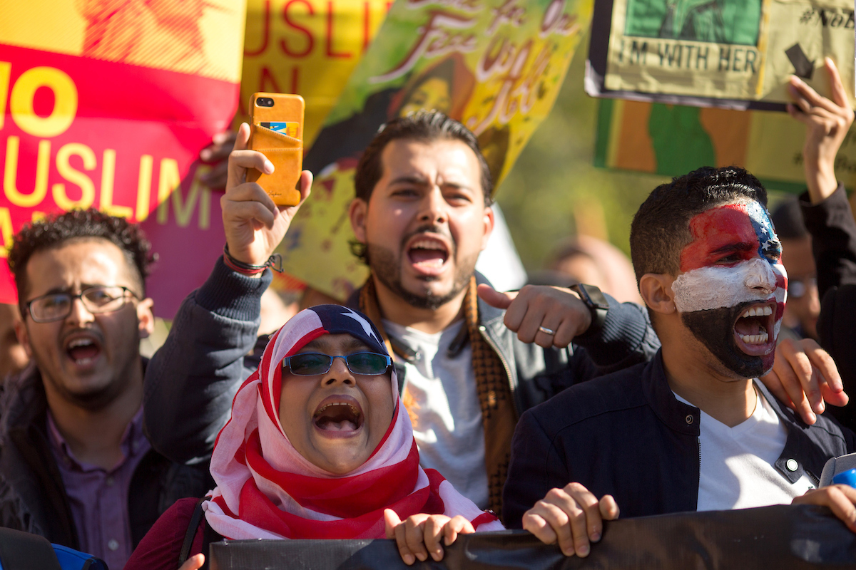 Muslim Ban protest courtesy Allison Shelley ACLU