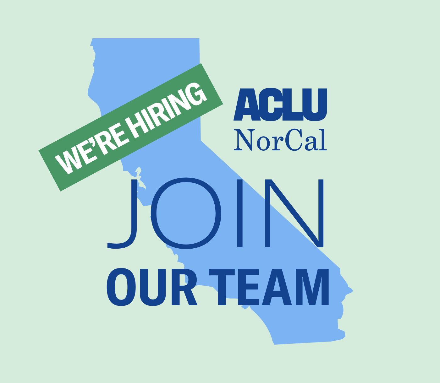 California state outline with words "We're Hiring: Join our team"