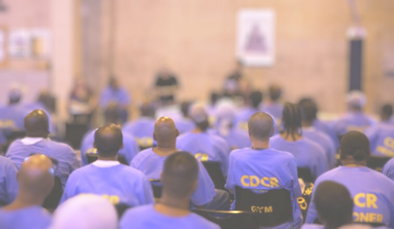 People in CDCR custody attend a class