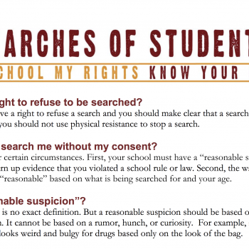 searches of students