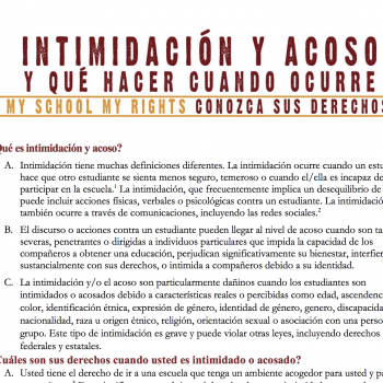 Intimidación y Acoso