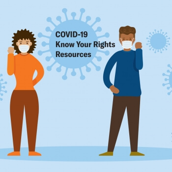Know Your Right's illustration about COVID 19