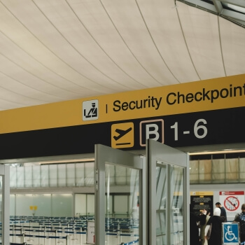 Airport security checkpoint