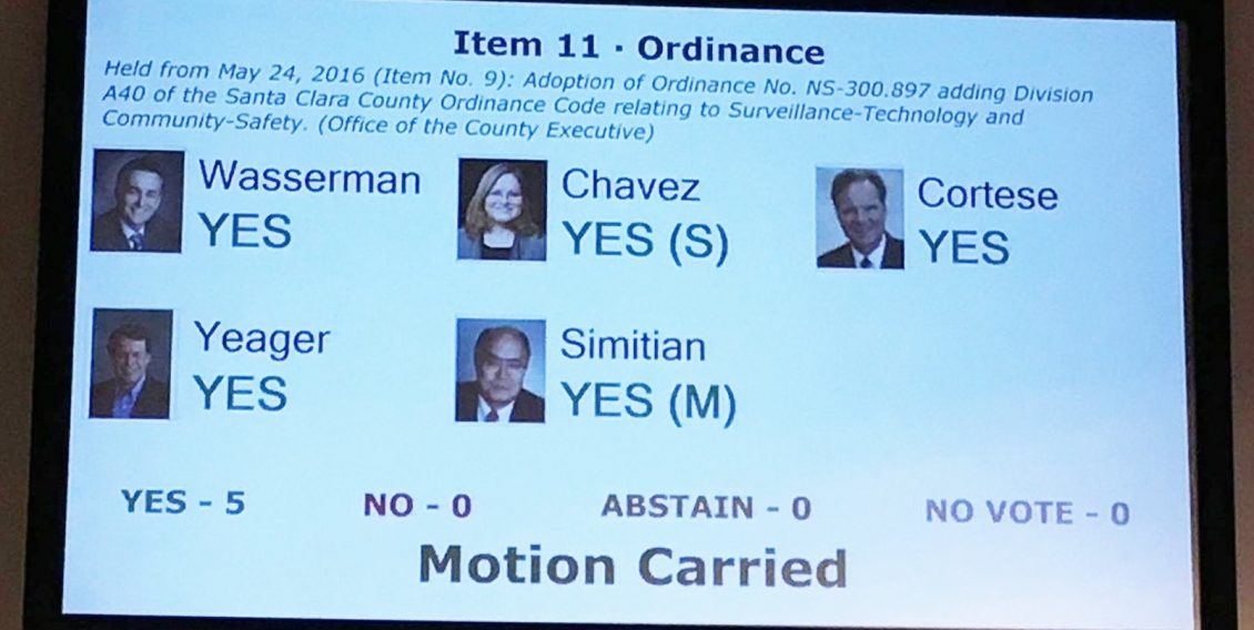 Santa Clara County Passes Landmark Law To Shut Down Secret Surveillance Aclu Of Northern Ca