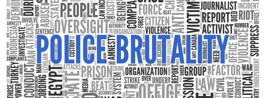 police brutality word map