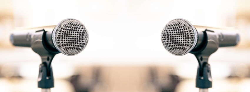 two microphones