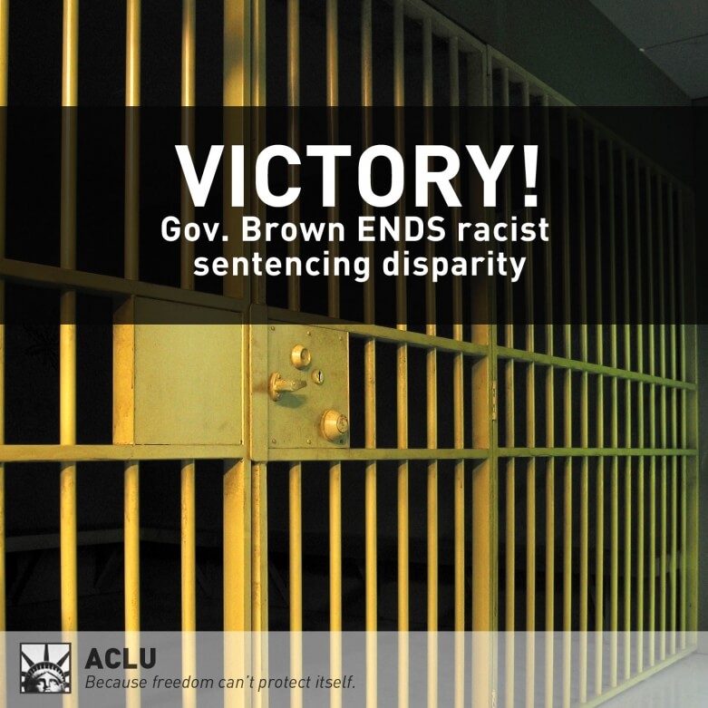 prison bars sentencing disparity victory