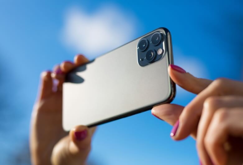 Iphone taking photo
