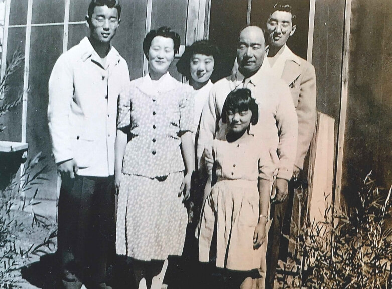 The family of Julia Harumi Mass at Heart Mountain internment camp in 1944