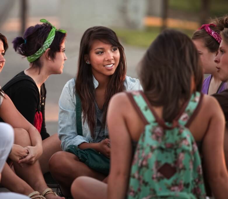 female high school students