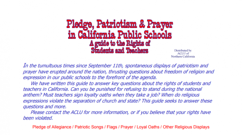 prayer patriotism