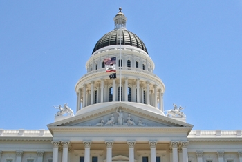 The state capitol building in Sacramento, California