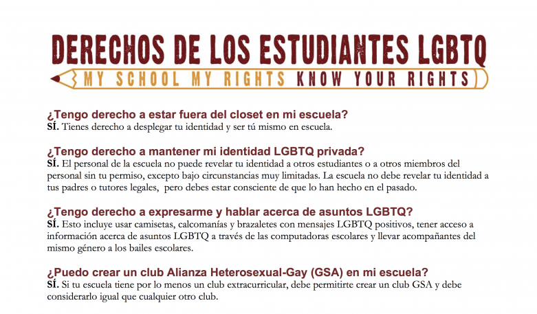 derechos de los estudiantes LGBTQ