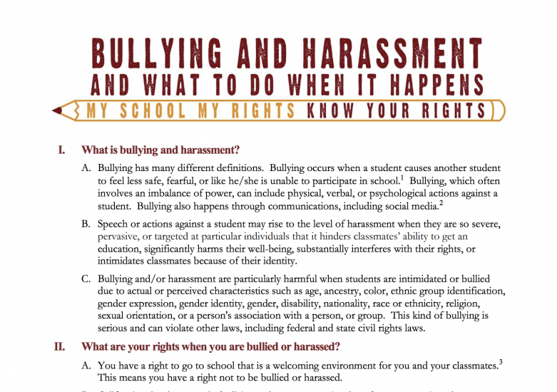 bullying and harrassment