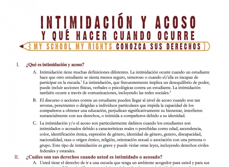 Intimidación y Acoso