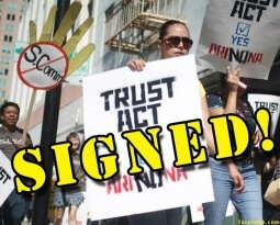TRUST Act signed!