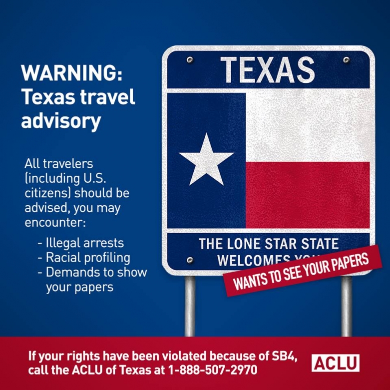 TX travel advisory