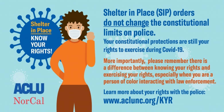 Know Your Right's illustration about COVID 19