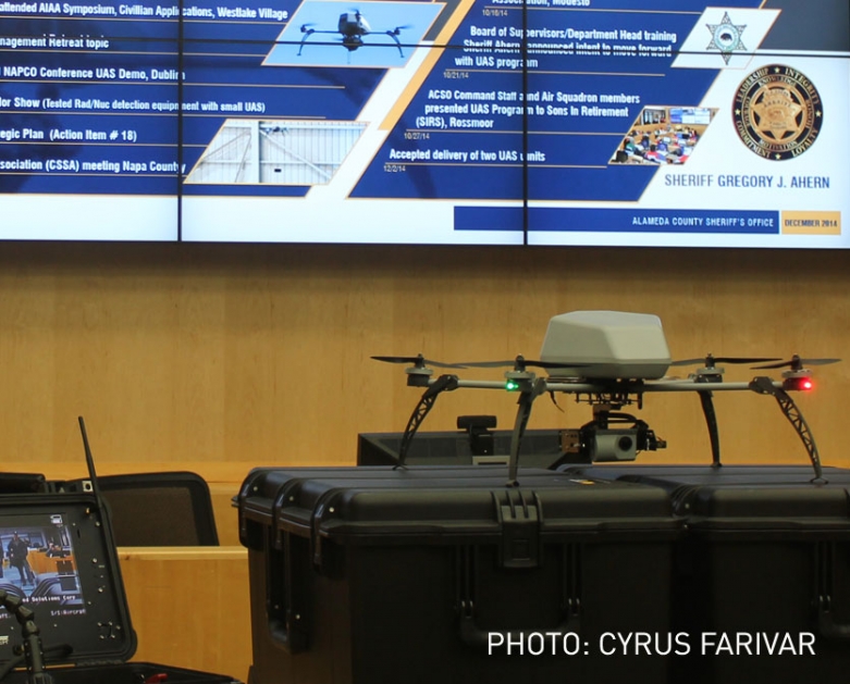 Alameda County Sheriff's Department drone photo by Cyrus Farivar