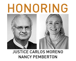Honoring Justice Carlos Moreno and Nancy Pemberton