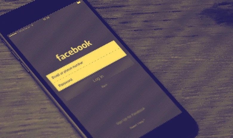 Facebook alert on a cell phone
