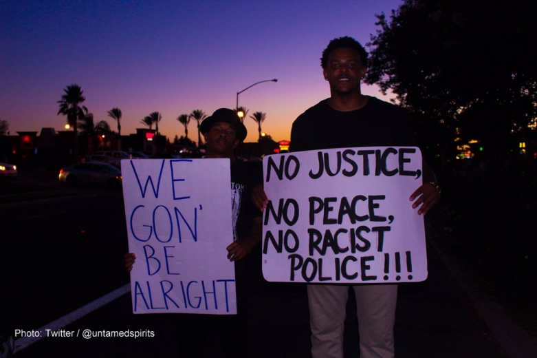 Photo via flickr / untamedspirits - Fresno protest