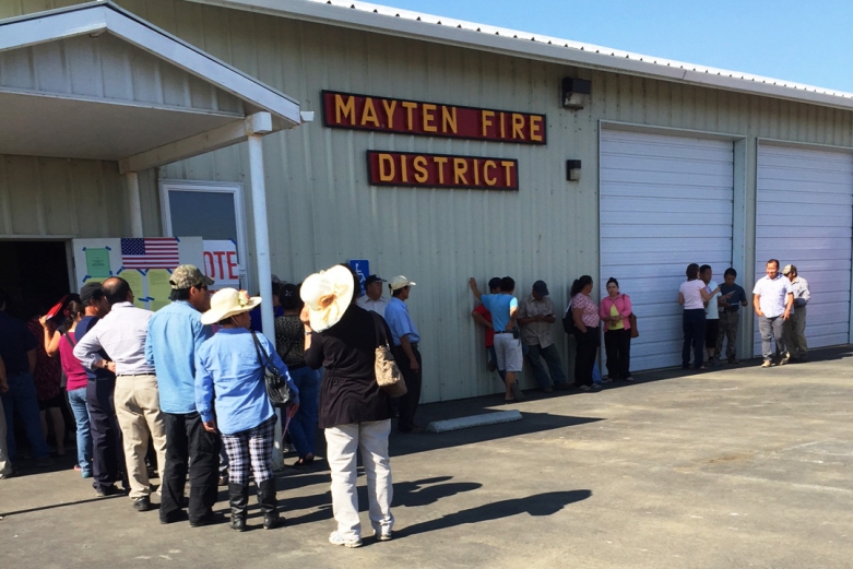 Hmong community members voting in Siskiyou County