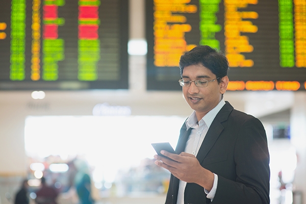 man at airport