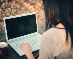 Person at laptop