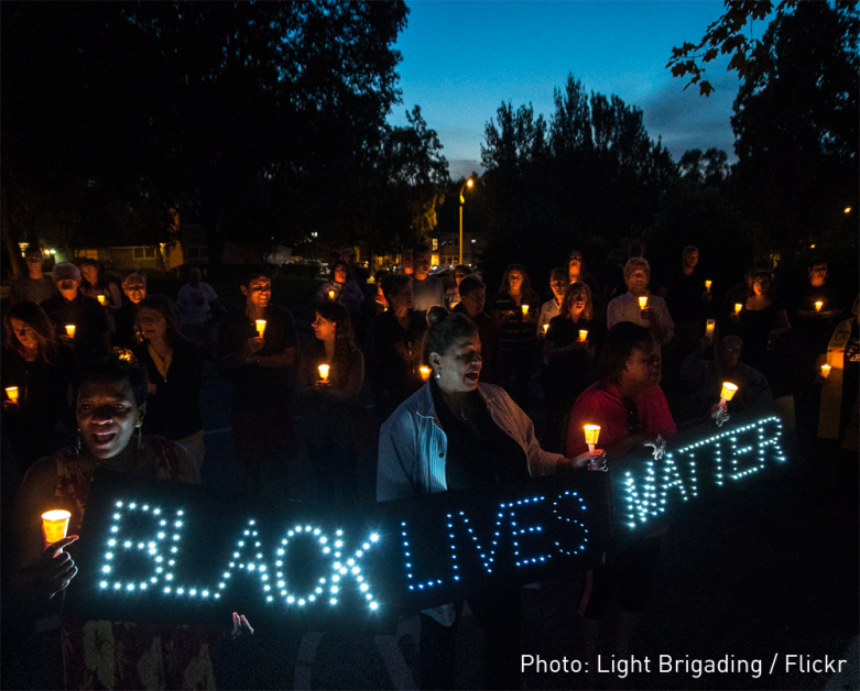Black Lives Matter protesters in Madison, WI. Photo: Light Brigading / Flickr