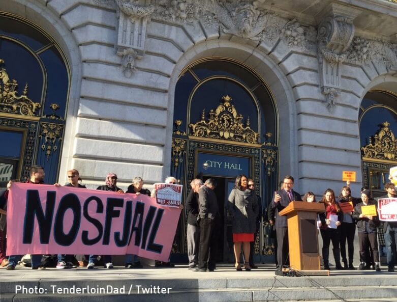 Dec. 14 press conference - Sup. David Campos speaking in front of SF City Hall