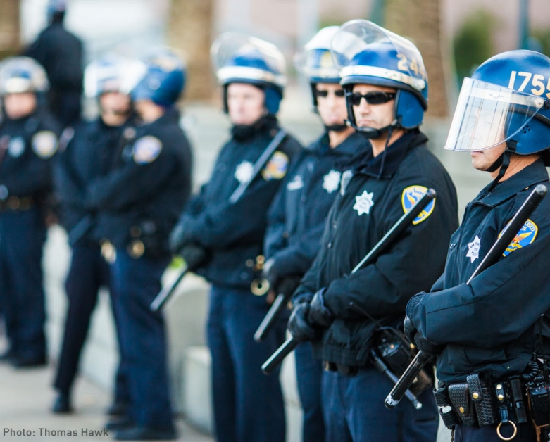 SFPD officers photo by Thomas Hawk