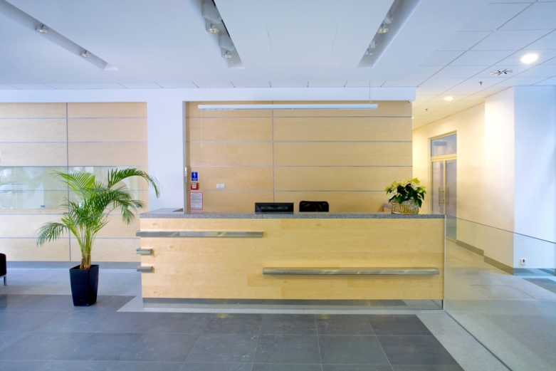 reception area stock image