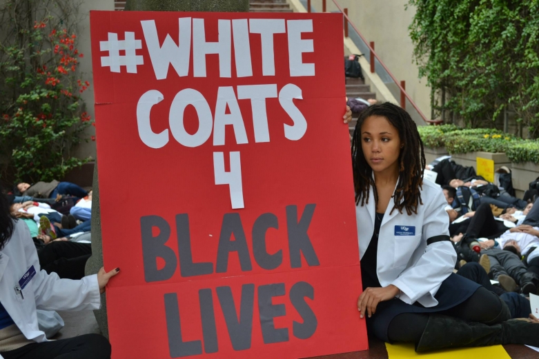 #WhiteCoats4BlackLives