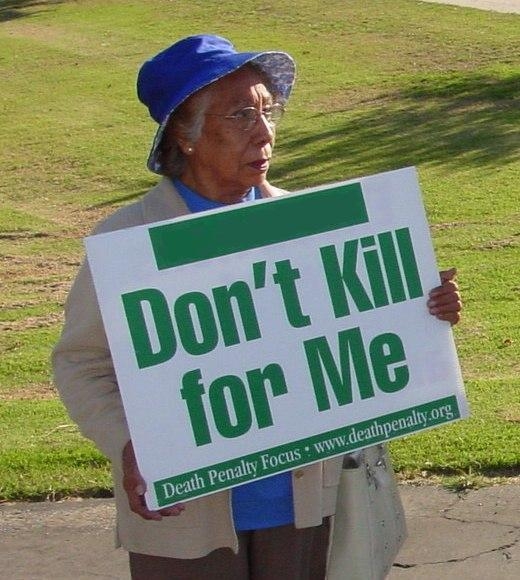 Activist opposed to the death penalty