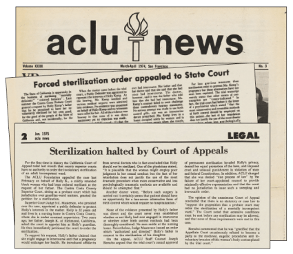 ACLU News Headlines on Forced Sterilization