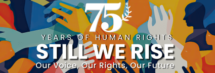 Logo for 75th anniversary of the Universal Declaration of Human Rights 