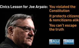 Joe Arpaio ACLU Ad