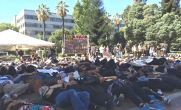 Die-in at California Capitol on September 2, 2015