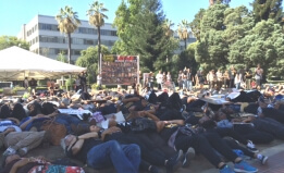 Die-in at California Capitol on September 2, 2015