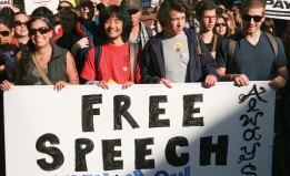Free speech sign, UC Berkeley, 2011