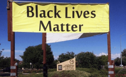 Black lives matter banner