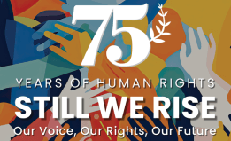 Logo for the 75th anniversary of the Universal Declaration of Human Rights