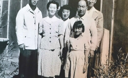 The family of Julia Harumi Mass at Heart Mountain internment camp in 1944