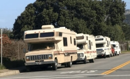 RV's parked 