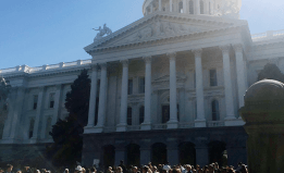 ACLU of California activists at the State Capitol - April 2017