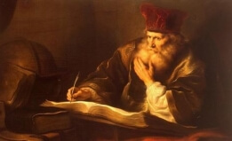 an old scholar by Salomon Koninck
