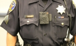 Officer wearing body camera